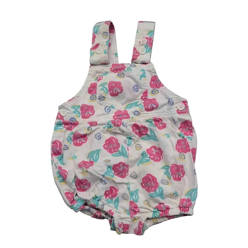 90's Youth Baby AOP Flower Summer Romper - Picture 1 of 6
